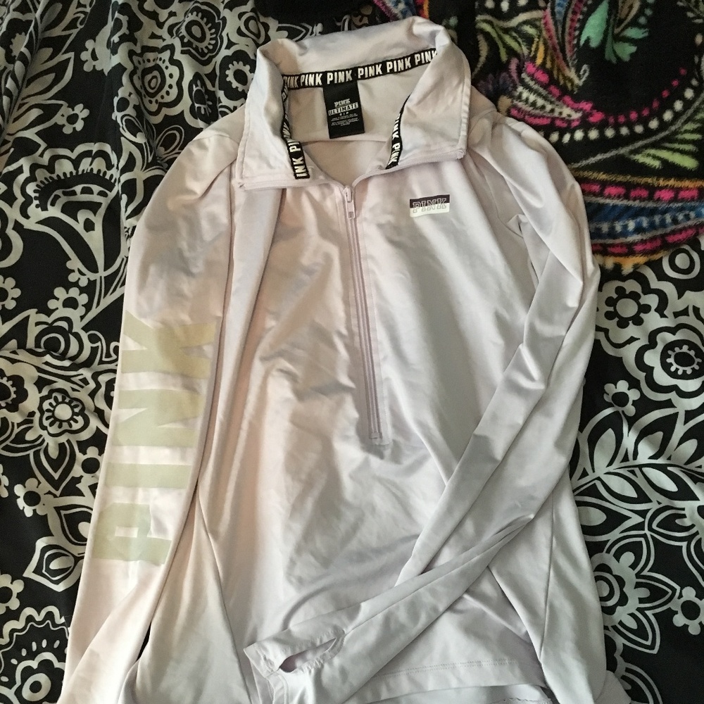 Pink perrywinkle sports 3/4 zip jacket